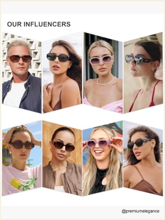 Retro Rectangle Polarized Sunglasses Full Frame Trendy Narrow Square Shades main image 5